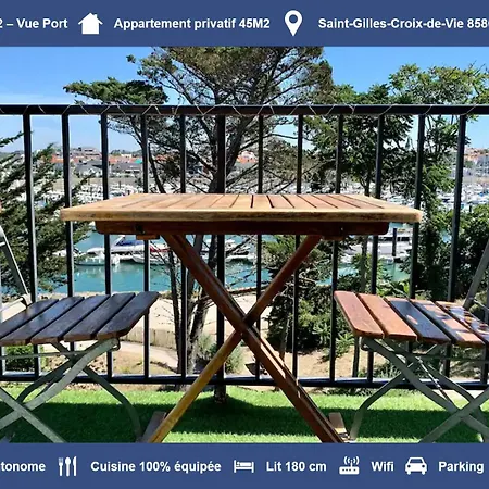 Duplex Premium - Balcon Vue Port - 100m De La - 4 Pers - Tv 4k Apartamento